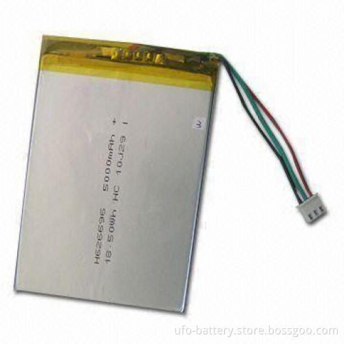 Rechargeable Lithium Polymer Battery with 3.7V Nominal Voltage and 5,000mAh Typical Capacity